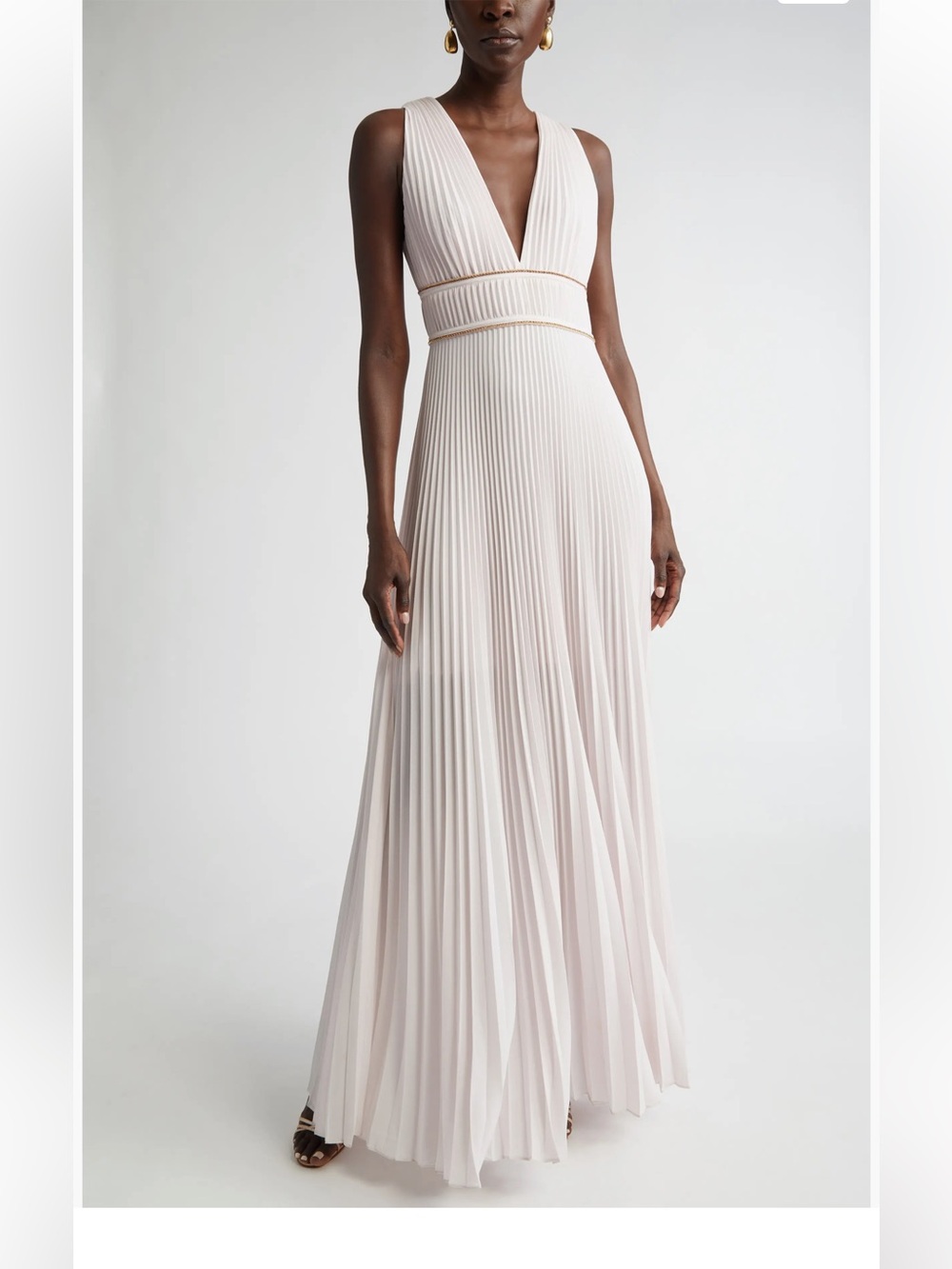 St.John Pleated Maxi Gown